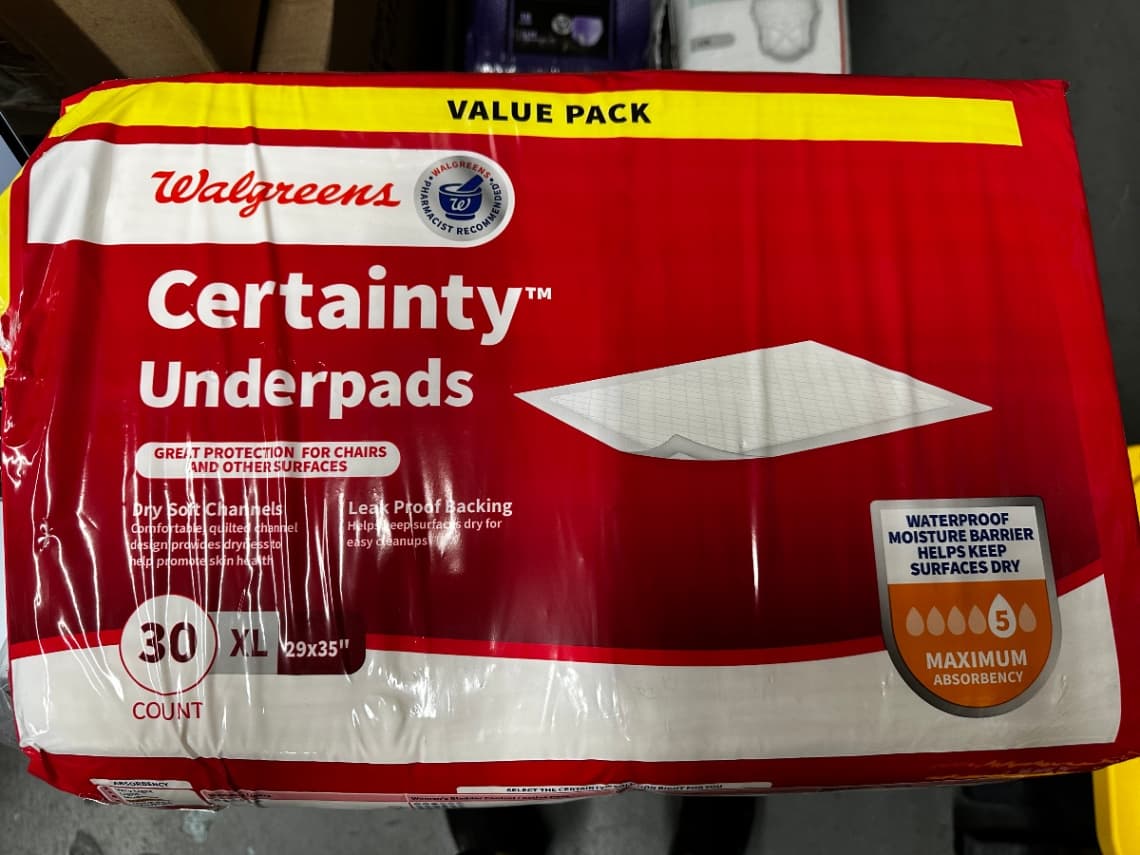 Certainty Underpads 30ct