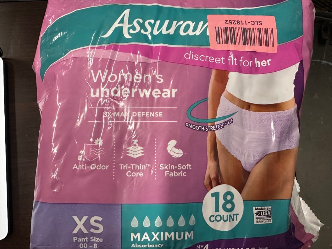 Assurance discreet fit Women's Underwear Maximum 18ct