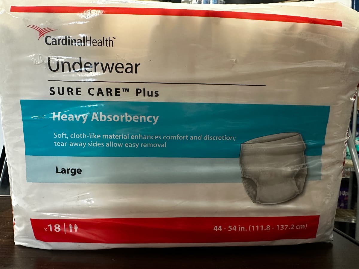 Cardinal Health Underwear Sure Care Plus Heavy 18ct